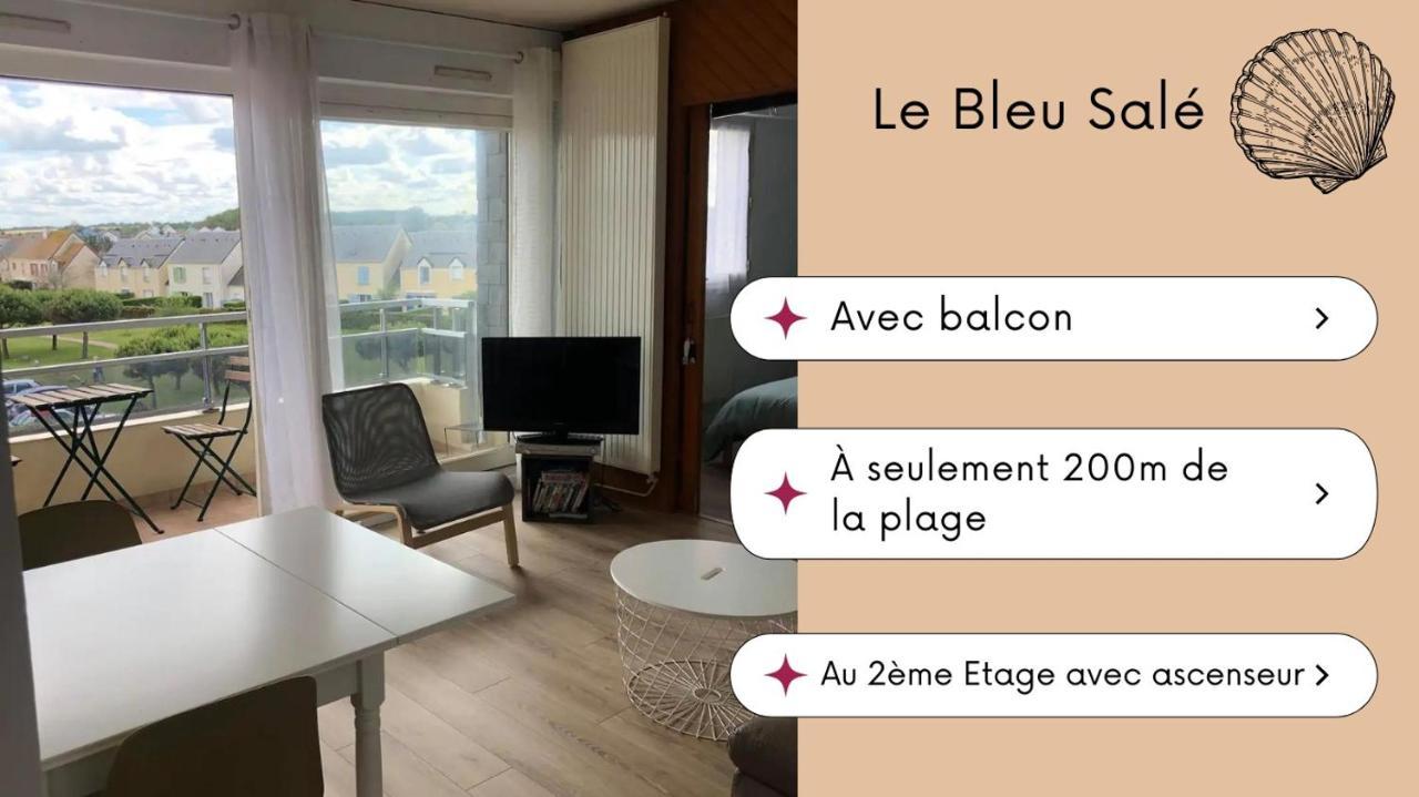 Bleu Sale - F2 Courseulles Avec Balcon Daire Dış mekan fotoğraf